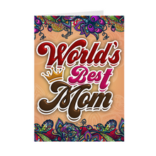 Load image into Gallery viewer, Crowned World's Best Mom - Happy Mother's Day Cards (Flowers)