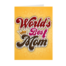 Load image into Gallery viewer, Crowned World's Best Mom - Happy Mother's Day Cards Front