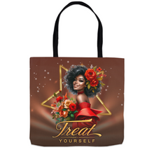 Load image into Gallery viewer, Buy Yourself Flowers - Treat Yourself - African American Tote Bags (2)