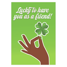 Load image into Gallery viewer, Lucky Friend - Four Leaf Clover - African American St. Patrick's Day Cards (2)