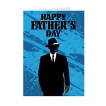 Load image into Gallery viewer, Dapper Dad Style - African American Man - Father's Day Card (Blue)