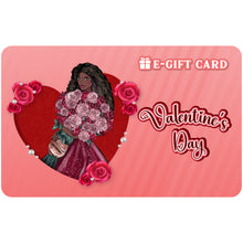 Load image into Gallery viewer, Black Stationery Valentine's E-Gift Card 03