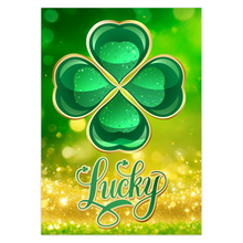 Load image into Gallery viewer, Green & Gold - Lucky Black Stationery Cards (2)