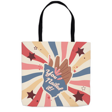 Load image into Gallery viewer, Nail Art Swirl - You Nailed It Tote Bags (1)
