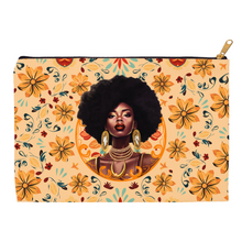 Load image into Gallery viewer, Floral & Diamond Glam - African American Woman - Accessory Bag 1