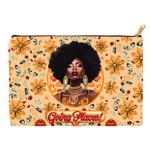Load image into Gallery viewer, Going Places - Floral & Diamond Glam - Black Woman - Accessory Bag 2