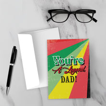 Load image into Gallery viewer, You're A Legend Dad - Black Card Shop Front with Sample Background