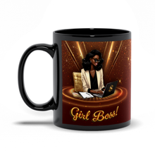 Load image into Gallery viewer, Girl Boss Shine - African American Woman - Coffee Mugs 2