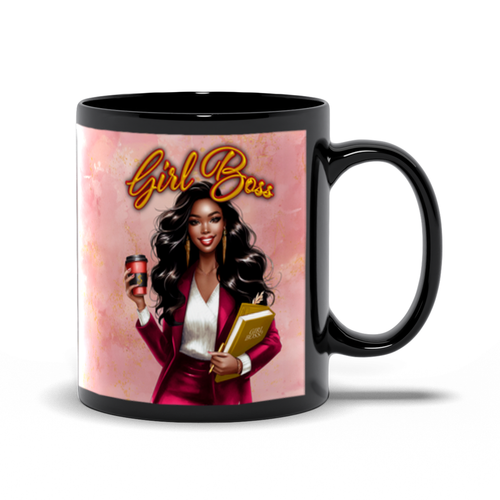 Brains, Beauty & Style - African American Girl Boss Coffee Mug