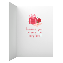Load image into Gallery viewer, African American Male - Suit And Tie - Valentine's Day Card Inside Right Side