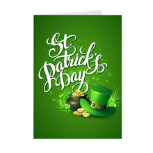 Load image into Gallery viewer, St. Patrick's Day Lucky Charm - Green - Greeting Card Front