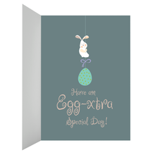 Load image into Gallery viewer, Bunnies and Eggs - Happy Easter Greeting Card Inside Right Side