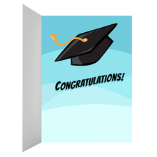 Load image into Gallery viewer, African American Boy - Graduation Greeting Card Inside Right Side