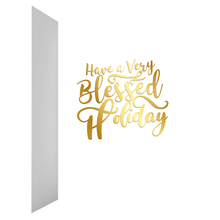 Load image into Gallery viewer, African American Angel - Blessed Holiday Greeting Card Inside Right Side