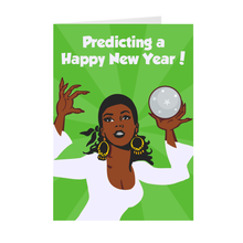 Load image into Gallery viewer, New Year Predictions Holiday Greeting Card Front