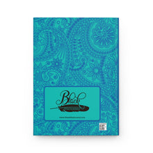 Load image into Gallery viewer, Calm - African-American Woman Meditating - Yoga Hardcover Journal Back