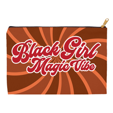 Load image into Gallery viewer, Orange Red Brown Swirl - Black Girl Magic Pen/Pencil/Kindle Accessories Bag 2