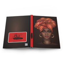 Load image into Gallery viewer, African American Queen Turban Hardcover Journal Front & Back