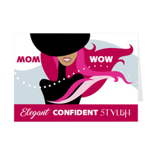 Load image into Gallery viewer, Red Elegant Confident Stylish - African American Woman - Mother's Day Card