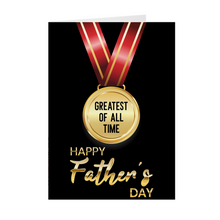 Load image into Gallery viewer, Award Dad - Greatest of All Time - African American Father's Day Card Shop Front