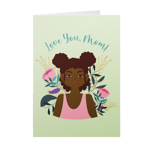 Love You, Mom - African American Mother's Day Cards