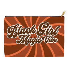 Load image into Gallery viewer, Swirl Orange Brown - Black Stationery Pen/Pencil/Kindle Accessories Bag 2