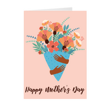 Load image into Gallery viewer, Bouquet of Flowers - African American Mother's Day Cards Front