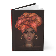 Load image into Gallery viewer, African American Queen Turban Hardcover Journal Front