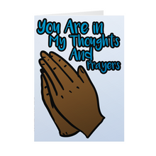 Load image into Gallery viewer, Thoughts & Prayers - African American Sympathy Cards Front