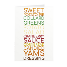 Load image into Gallery viewer, Delicious Words - Thanksgiving Soul Food - African American Greeting Cards Front