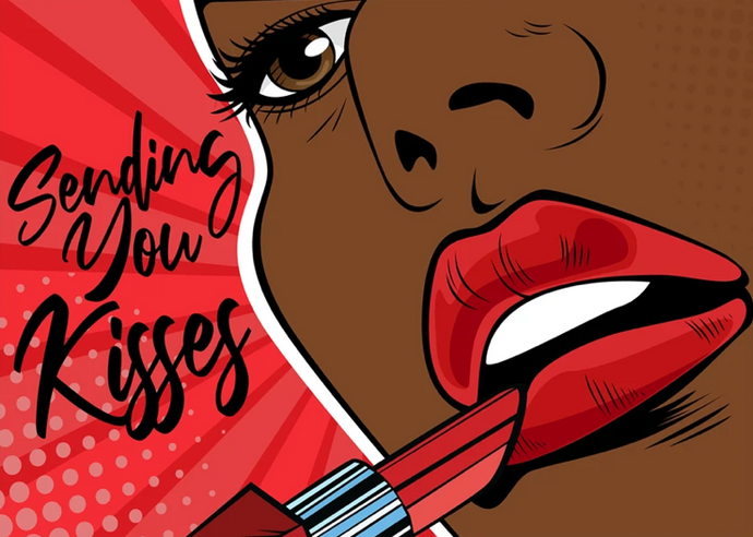 Showing Love: Black Stationery African American Valentine's Day Cards!