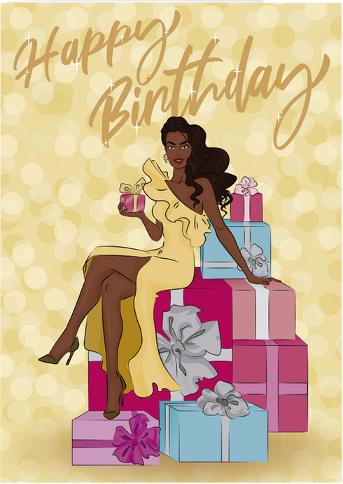 Black Stationery Greeting Cards: African-American Birthday Cards!