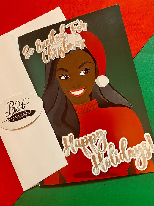 Happy Holidays via Black Stationery: African American Christmas Greeting Cards!
