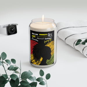 Africa Smart Confident Blessed - Black Woman - Scented Candle, 13.75oz with Sample Background