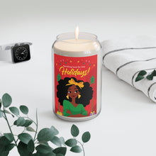 Load image into Gallery viewer, African American Girl - Afrocentric Holiday Scented Soy Candles - Sending Love for the Holidays!