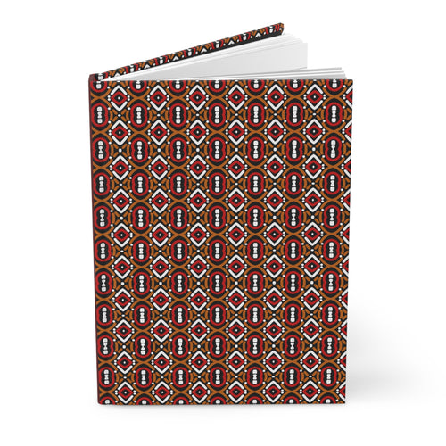 Boho Chic Hardcover Journal - Unique Patterned Afrocentric Notebook for Creative Souls