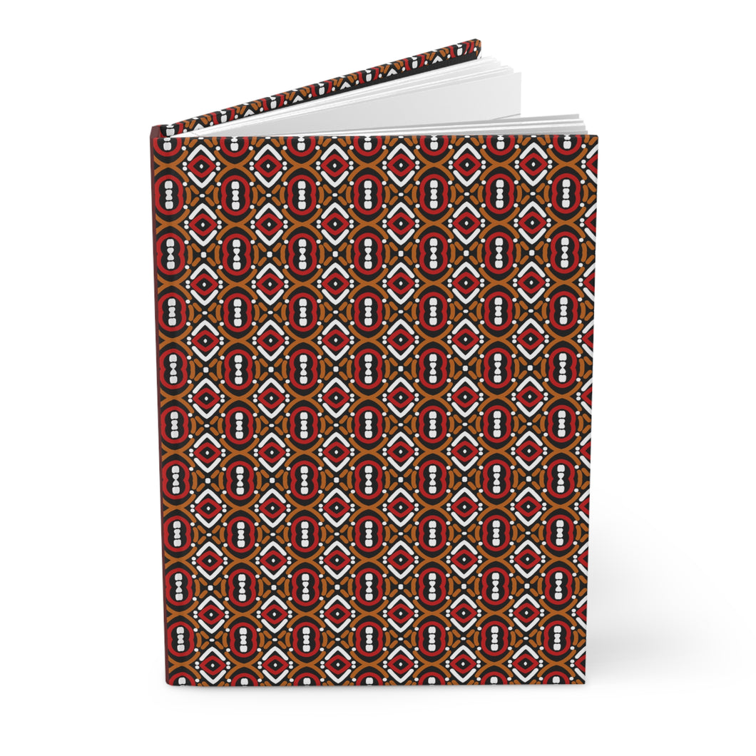 Boho Chic Hardcover Journal - Unique Patterned Afrocentric Notebook for Creative Souls