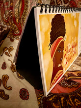 Load image into Gallery viewer, 2026 Black Stationery African American Calendar - SHINE! (Desktop Size) mock Up Calendar Sideview