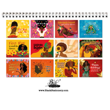 Load image into Gallery viewer, 2026 Black Stationery African American Wall Calendar - SHINE! (Medium Size) Designs