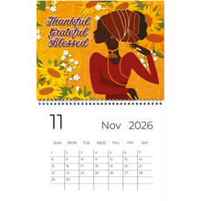 Load image into Gallery viewer, 2026 Black Stationery African American Wall Calendar - SHINE! (Medium Size) November