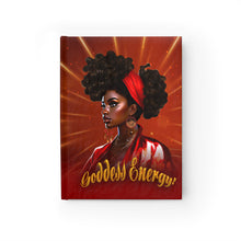 Load image into Gallery viewer, Goddess Energy - African American Woman - Ruled Line Hardcover Journal   Front