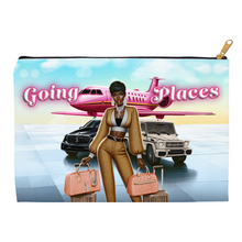 Load image into Gallery viewer, Jetsetter Going Places - Black Woman Traveling - Accessory Bag