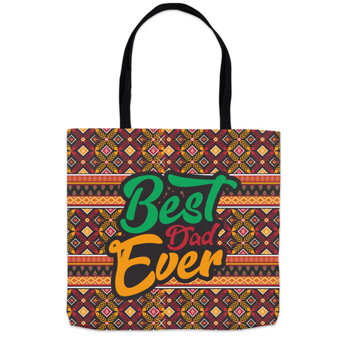 Afrocentric Best Dad Ever Tote Bags 