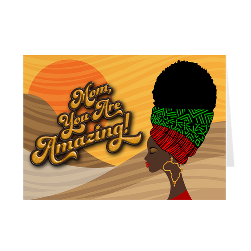 Amazing Mom - African American Mother's Day Greeting Card