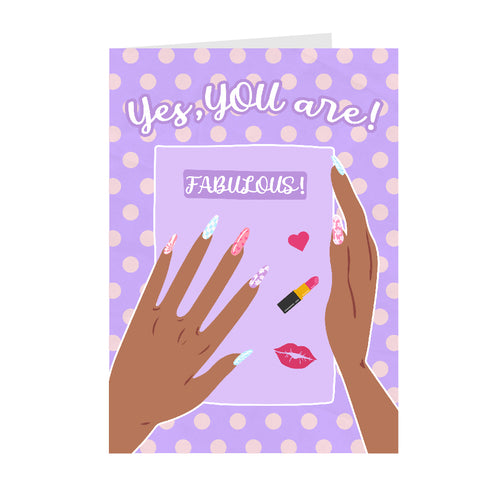 Yes, You are Fabulous - African American Motivational Cards