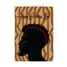 Load image into Gallery viewer, Black Man - Happy Birthday King - African American Card Shop Front