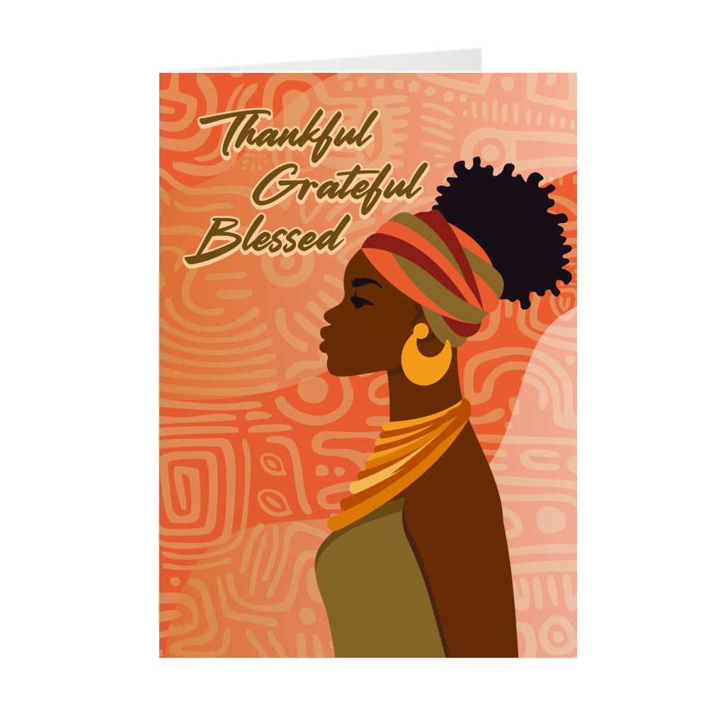 eternal gratitude 2 - thankful grateful blessed - black stationery cards