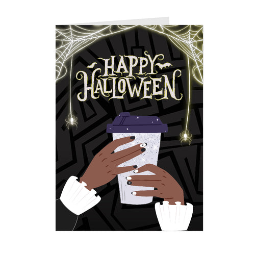 Nail Art Glow - Happy Halloween Greeting Cards Front