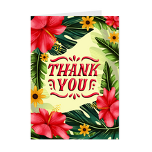 Load image into Gallery viewer, Summer Feeling Floral - Thank You Greeting Card - Colorful Flowers - Gratitude