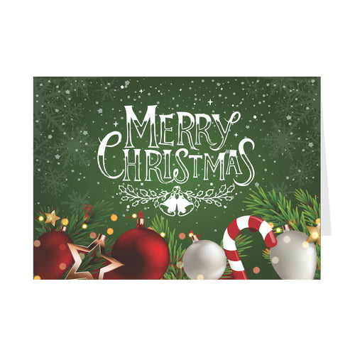 Festive Holiday - Merry Christmas Greeting Cards Front